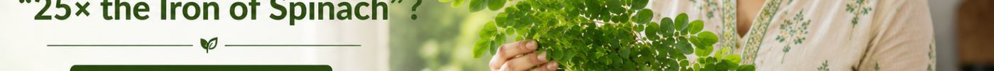 Does Moringa Really Have “25× the Iron of Spinach”? Myths vs Facts