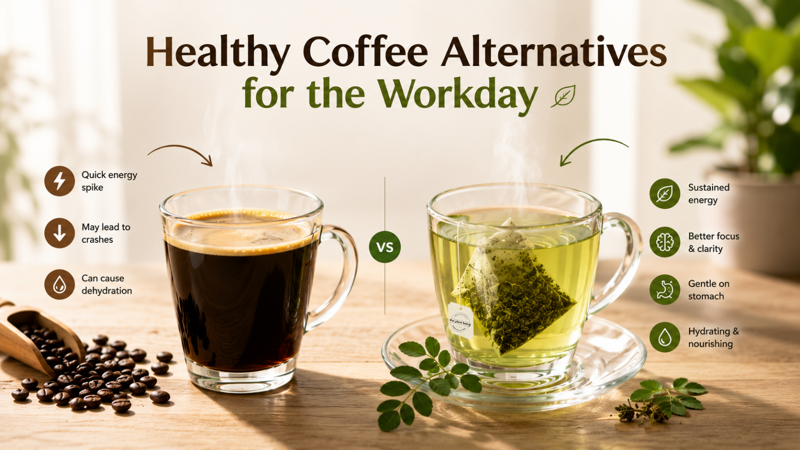 Healthy Coffee Alternatives for the Workday