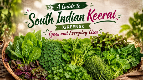 A Guide to South Indian Keerai (Greens): Types and Everyday Uses