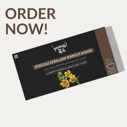 Senna Flower Wellness Sachets (14-Day Pack) | Diabetic Drink | Balances Sugar Level | Aavarampoo