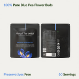 Premium Blue Tea (Whole Buds, 60 servings) | Weight Management | Skin & Hair Health