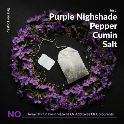 Purple Nightshade Wellness Sachets (14-Day Pack) | Lung Care | Cold & Cough Relief | Thoothuvalai Keerai