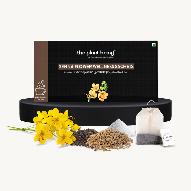 Senna Flower Wellness Sachets (14-Day Pack) | Diabetic Drink | Balances Sugar Level | Aavarampoo